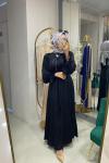 BNN10288  ABİYE ELBİSE SİYAH Siyah