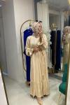 BNN10288 ABİYE ELBİSE BEJ Bej