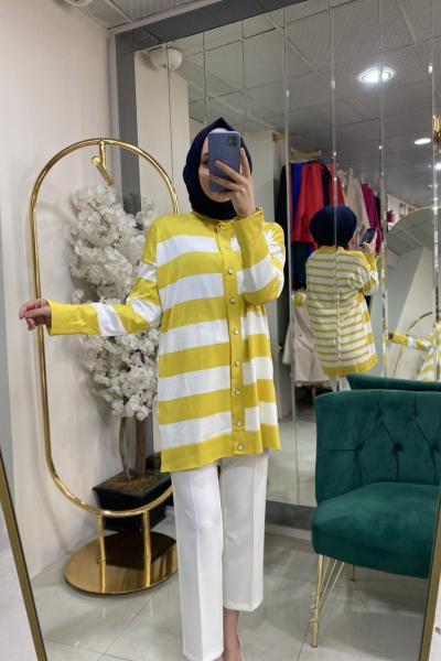 BNN3531 Boru paça pantolon Beyaz