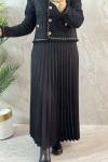 PİLİSELI ETEK Siyah