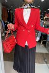 403 Kruvaze BLAZER Ceket Kırmızı