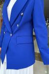 403 Kruvaze BLAZER Ceket Mavi