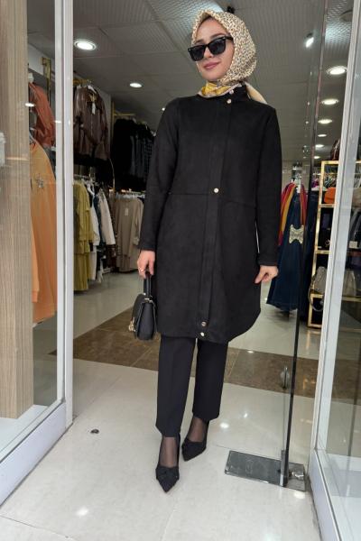 SÜET KUMAŞ GİY ÇIK Siyah