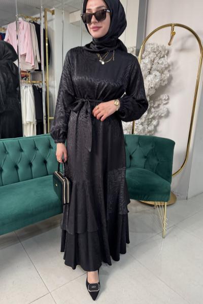 JAKARLI ELBİSE Siyah