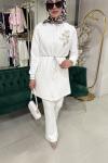 JAKAR YELEK PANTOLON TAKIM 3 LÜ TAKIM Beyaz