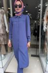 UZUN TUNİKLİ TAKIM indigo Mavi
