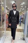 UZUN BLAZER CEKET Siyah