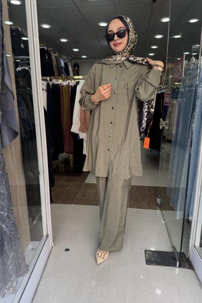 NEHİR TAKIM BÜYÜK BEDEN Haki