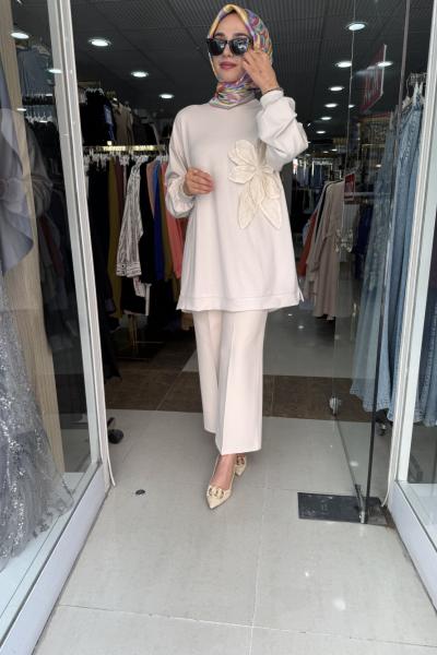 KADO GÜLLÜ TUNİK Bej