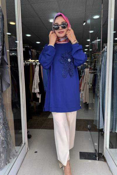 KADO GÜLLÜ TUNİK Lacivert