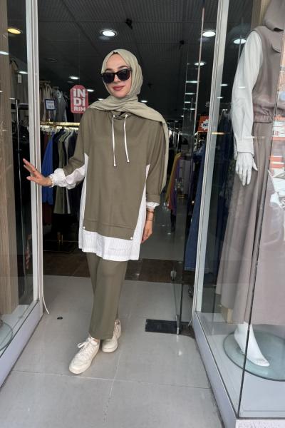 BAMBU PANTOLONLU TAKIM Yeşil