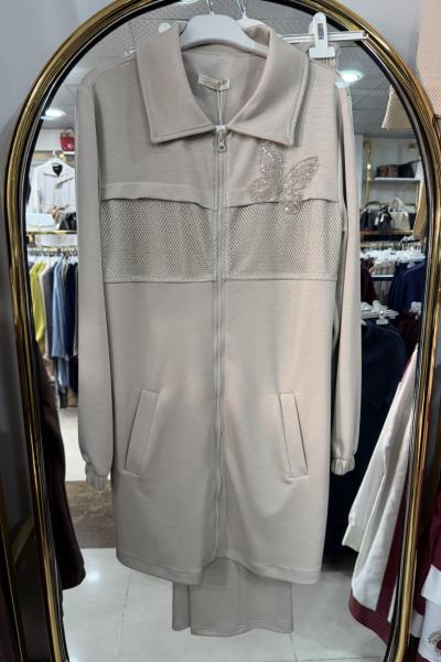 OYSHO KELEBEKLİ 2 Lİ TAKIM Bej