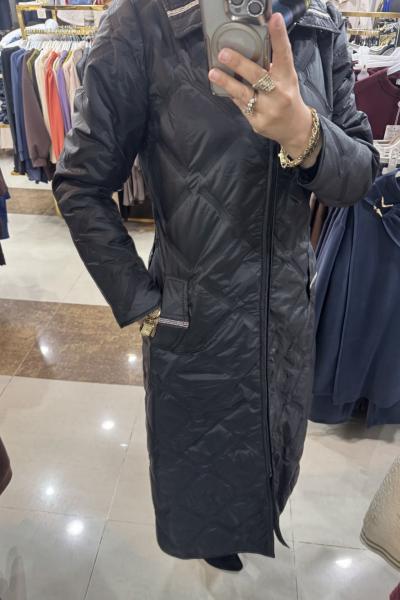 İNCE KAPİTONE MONT Siyah