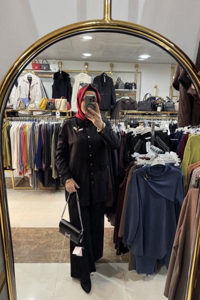 TAŞLI TASARIM TAKIM Siyah