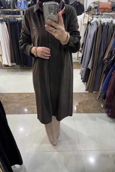 KADİFE TUNİK Kahverengi
