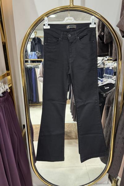 İSPANYOL PAÇA KOT PANTOLON Siyah