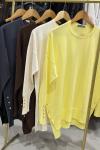 OVERSIZE MERSERİZE TRİKO Sarı