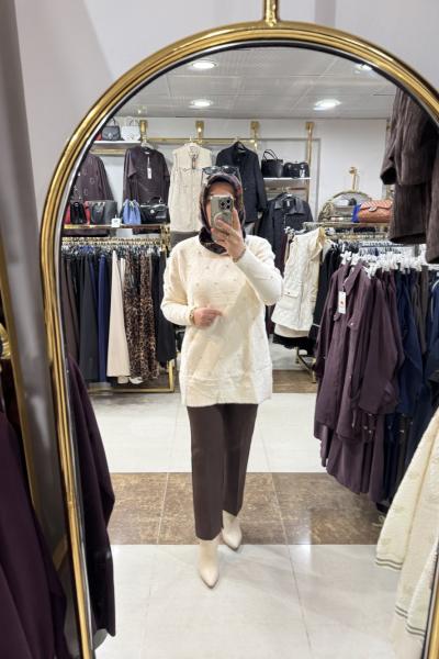 BORU PAÇA KEMERLI KUMAŞ PANTOLON Acı Kahve