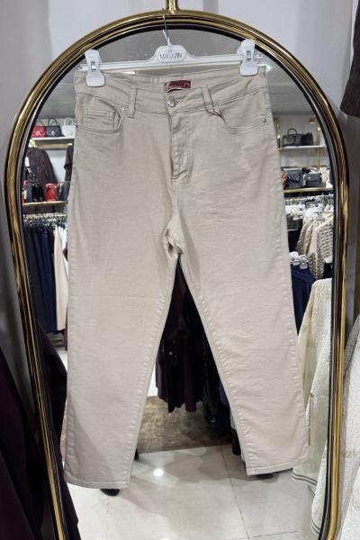 BEJ RENK KOT PANTOLON Bej