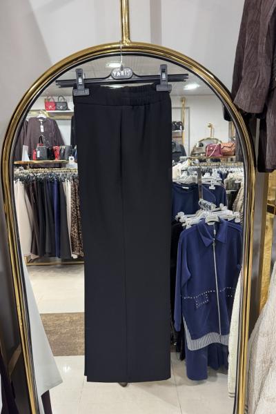 YARIŞ BİLEK BOY BOL PAÇA PANTOLON Siyah