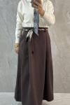 FULAR KUŞAK ETEK Kahverengi