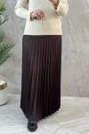 PİLİSELI ETEK Kahverengi