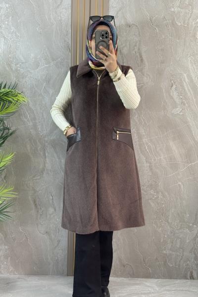 ANGORA YELEK  Kahverengi