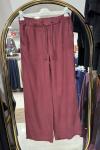 TENSEL KOT PANTOLON Bordo Taş
