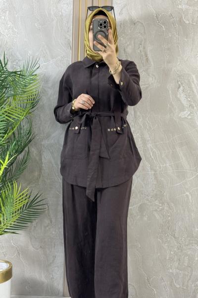 PANTOLONLU TAKIM Acı Kahve