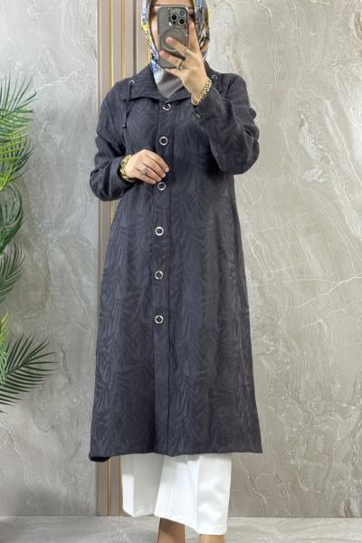 DESENLİ KUMAŞ KAP Antrasit