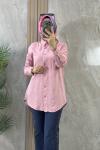 TENCEL GÖMLEK TUNİK Pembe