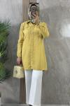 TENCEL GÖMLEK TUNİK Sarı