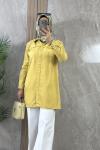 TENCEL GÖMLEK TUNİK Sarı