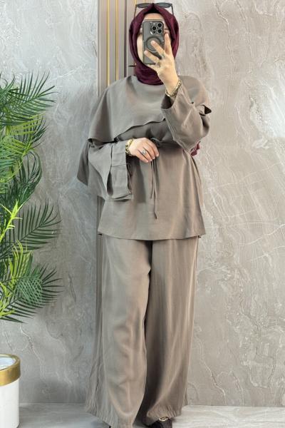 FLAYY PANTOLONLU TAKIM Vizon