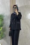 BLAZER PANTOLONLU TAKIM Siyah