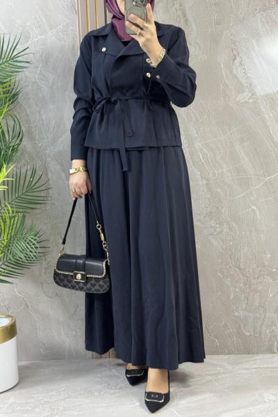 TENCEL ETEKLİ TAKIM Lacivert