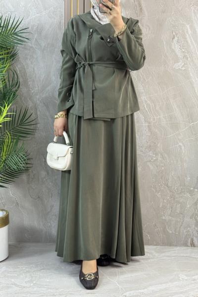 MODAL ETEKLİ TAKIM Haki