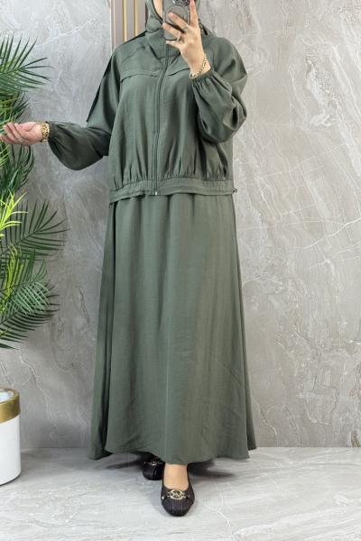 FERMUARLI LYOKSEL ETEKLİ TAKIM Yeşil