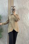 LYOKCELL ÖNÜ DÜĞMELİ TUNİK Bej