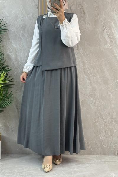 3 LÜ YELEKLİ TAKIM Nefti Yeşili