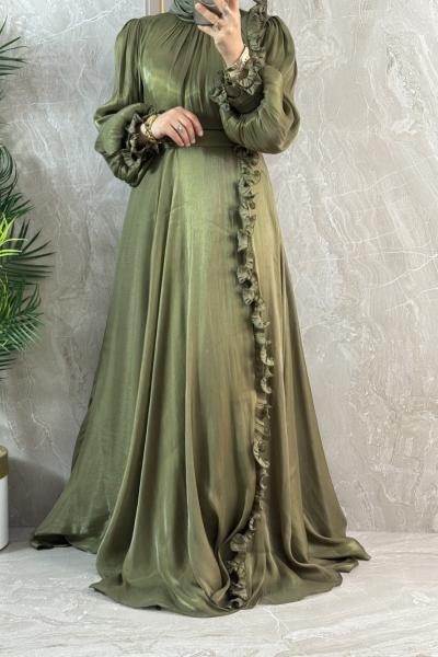 JANJAN ABİYE ELBİSE  Yeşil