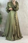 JANJAN ABİYE ELBİSE  Yeşil