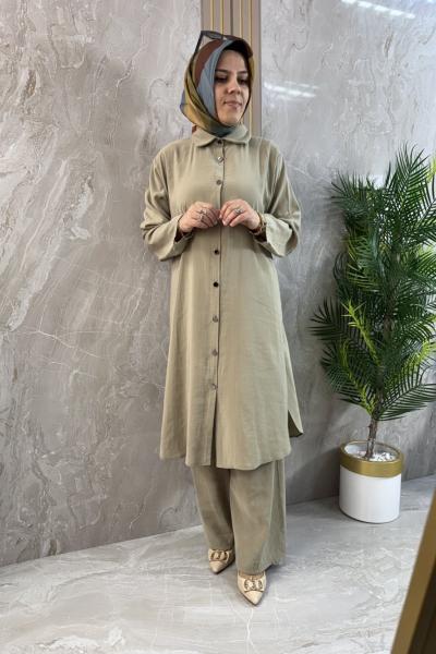 BÜYÜK BEDEN MODAL TAKIM Mint Yeşili