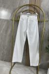 FULL LİKRALI BOL PAÇA KOT PANTOLON Beyaz