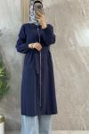 ZIMBA KUŞAKLI GİYÇIK Lacivert