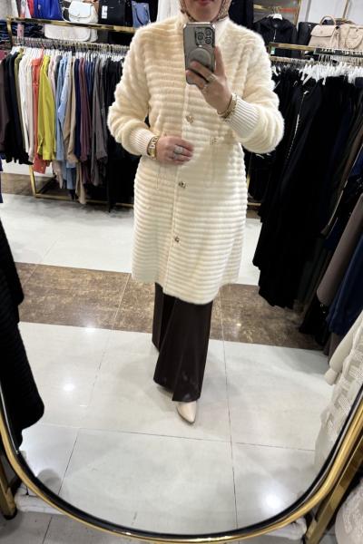 ANGORA KABAN KISA  Bej