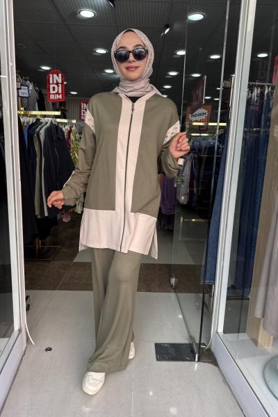 BAMBU PANTOLONLU TAKIM Yeşil