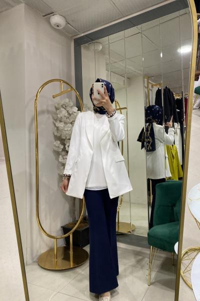 BNN1067 BLAZER CEKET DÜĞMESİZ Leopar