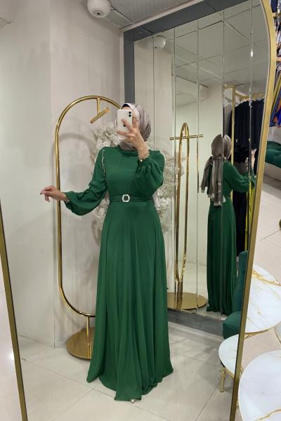 BNN2234038 ELBİSE Zümrüt