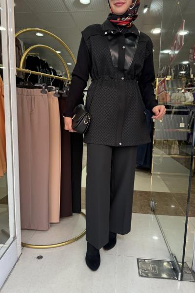 BNN3534 Bol paça pantolon Siyah